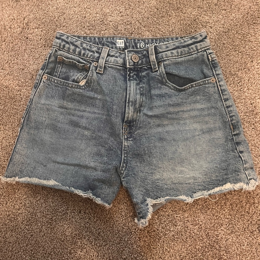 Girls Gap High Rise Jean Shorts